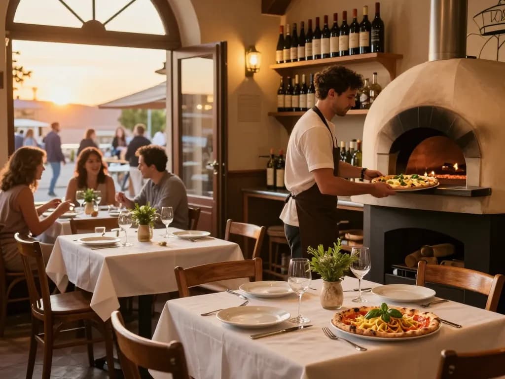 Experience the authentic Italian dining ambiance at Osteria 88Pulsa with artisan pizzas and fine wines