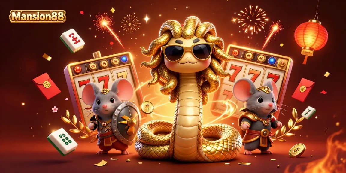 Mansion88 offers an engaging online casino experience packed with vibrant games, animated characters, and colorful decorations.