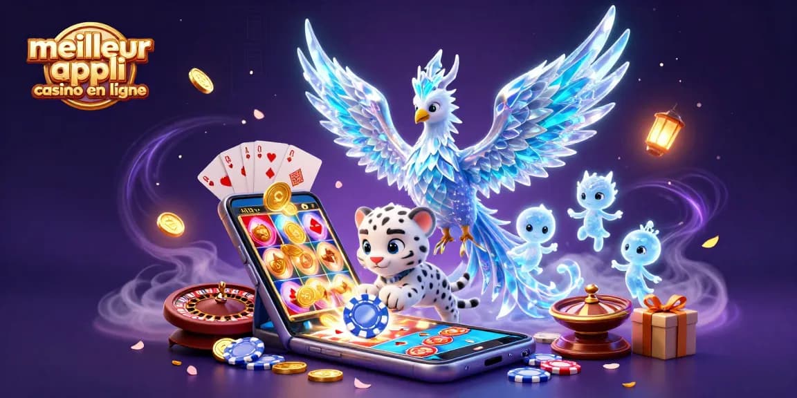 Visitez la meilleure appli casino en ligne avec un phoenix de glace et des sprites dans un univers magique