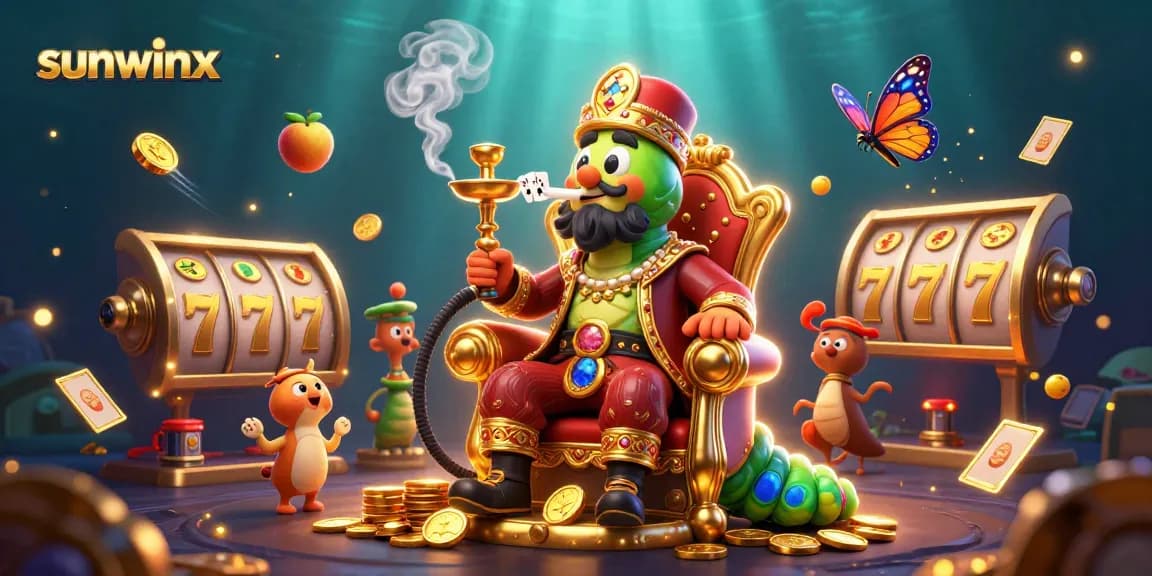Engage with sunwinx casino's vibrant slots on a luxurious 3D scene full of gaming elements.