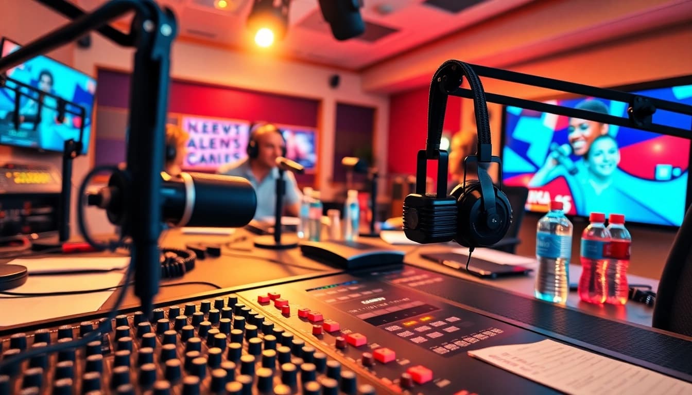 Engage with the community at https://chadronradio.com/ through live radio broadcasts in a vibrant studio.