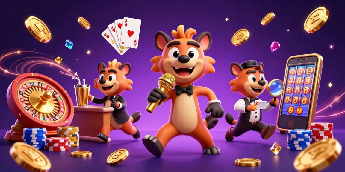 I migliori casinò non aams che pagano subito con divertenti ibridi animali in un'illustrazione 3D di una festa