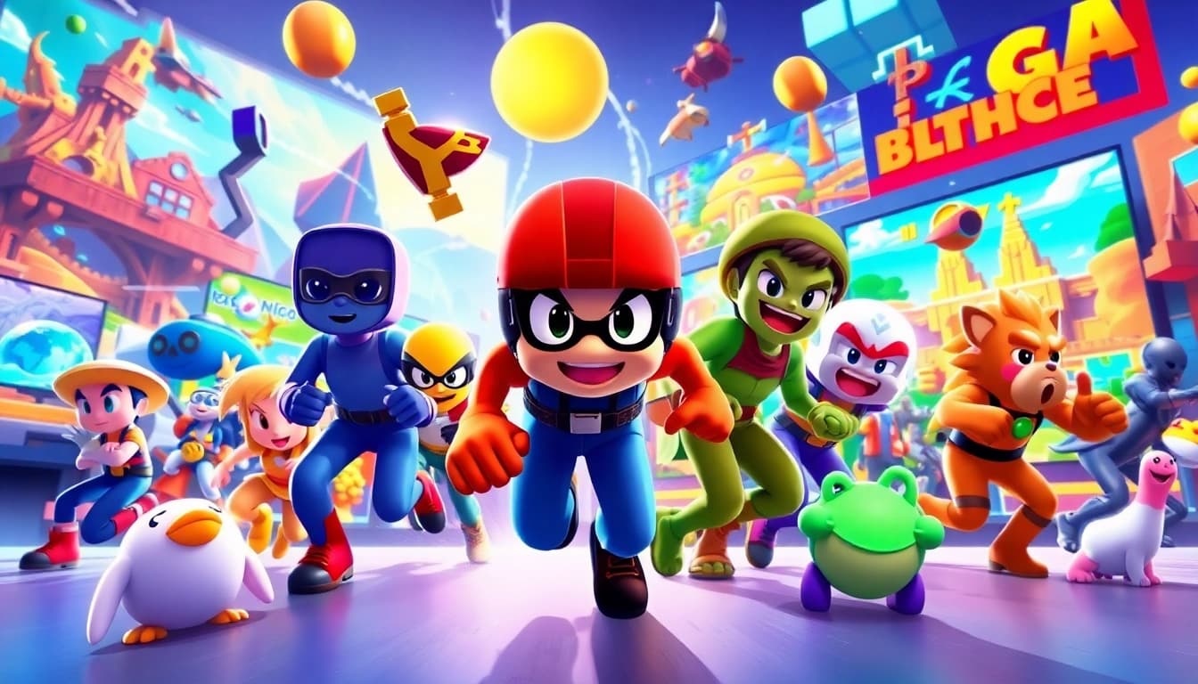 Experience excitement with gnhustgames featuring diverse characters and vibrant game environments.