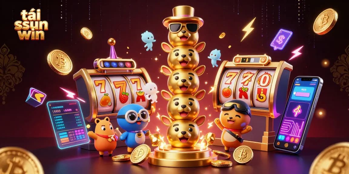 Spin the reels and tải sun win to enjoy vibrant casino gameplay featuring 3D coin icons.