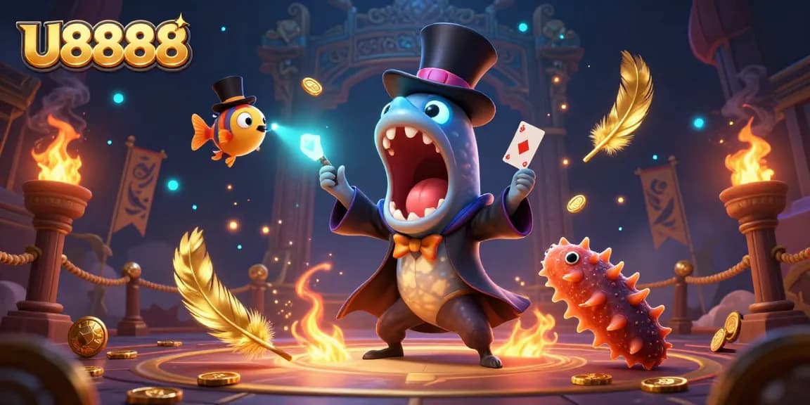 Experience the excitement of U8888 with a spectacular magic act featuring a bioluminescent eel and anglerfish.