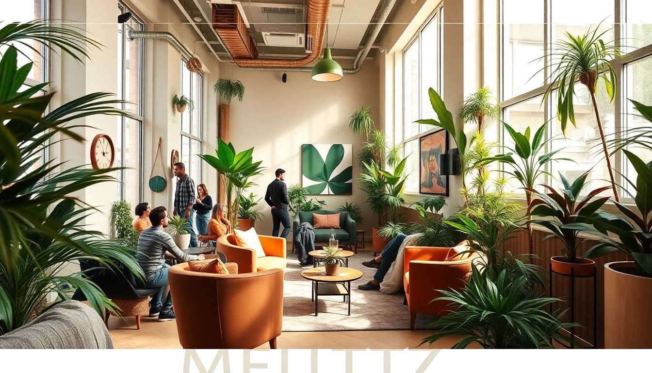 Visitez le Meltz Cannabis Club Madrid, un espace convivial rempli de verdure et de confort pour les membres.