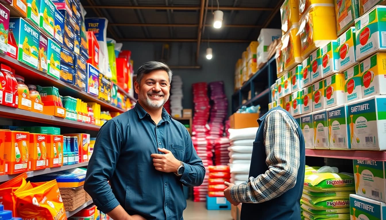 Explore diverse Wholesale products in a welcoming marketplace environment.