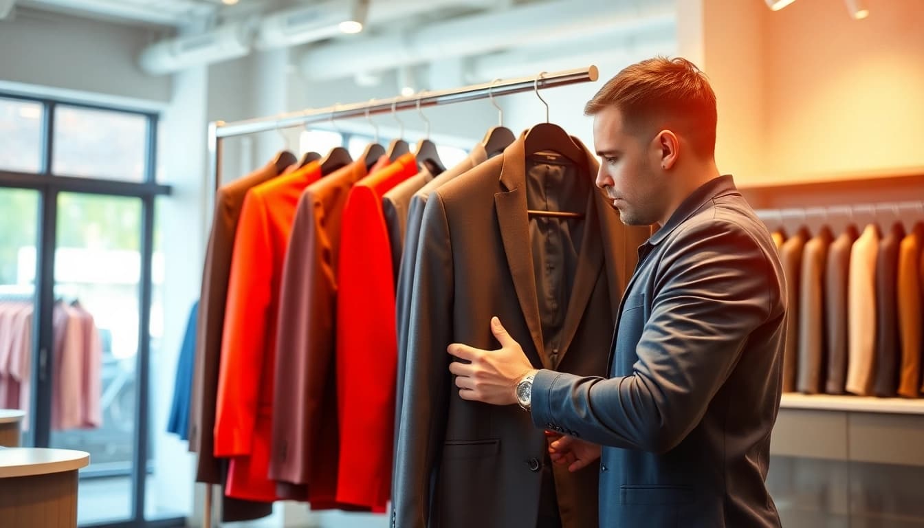 Experienced professionals provide services at dry cleaners near me with quality garments on display.