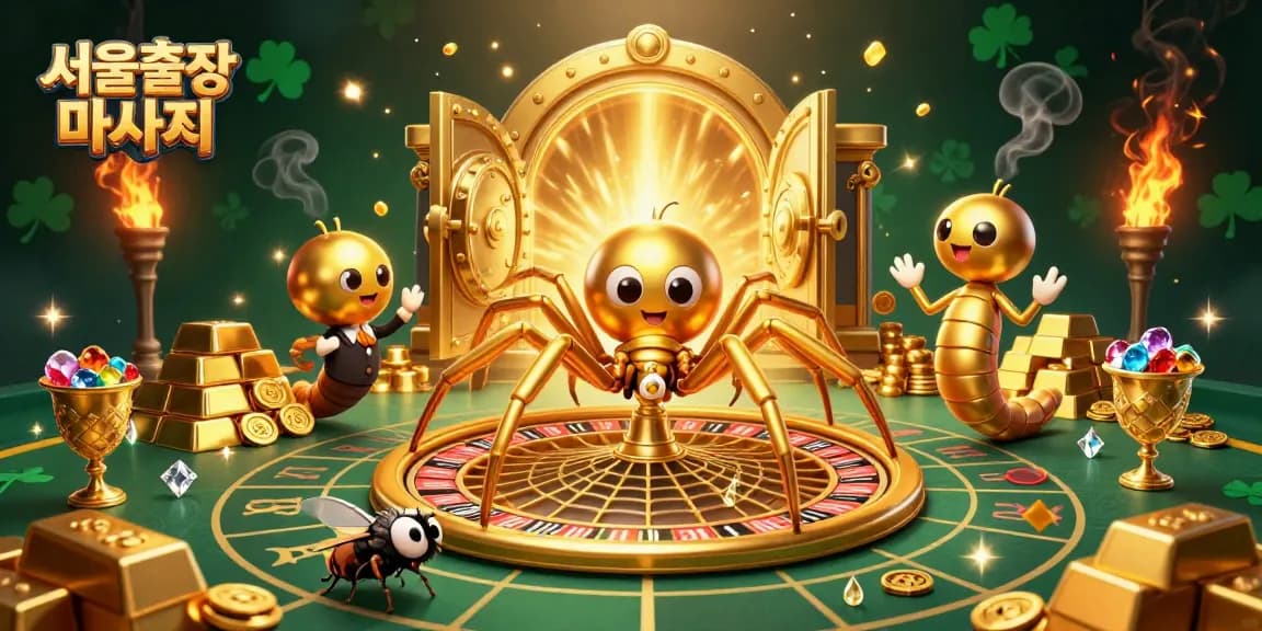 Engage with 서울출장마사지 in a dynamic casino-themed scene featuring a fly betting and a croupier.