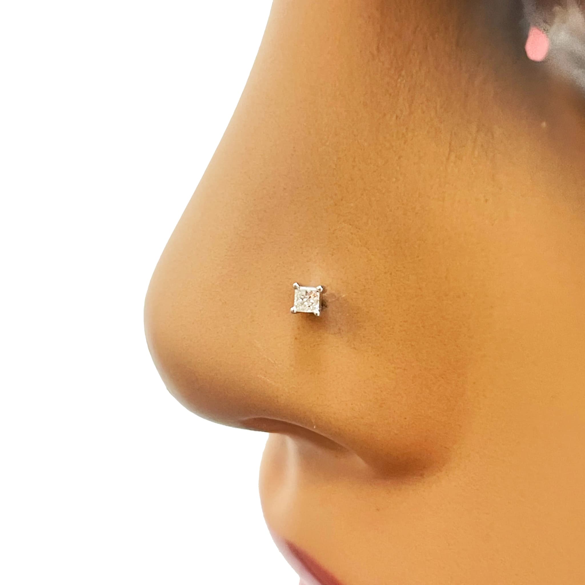 Diamond Nose Ring by Cervin Blanc | Elegant &amp; Timeless Design