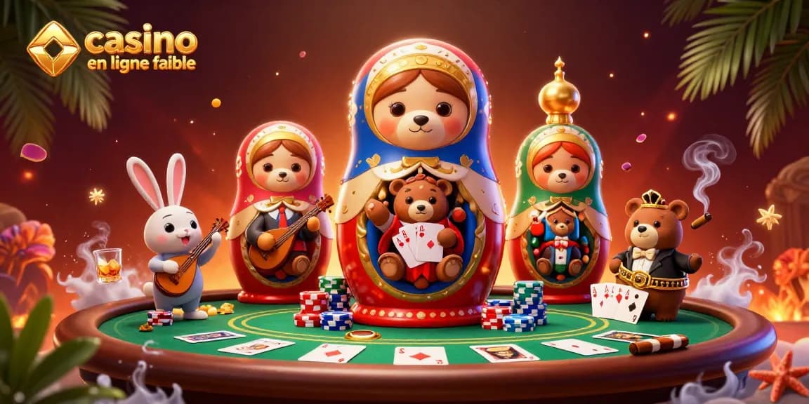Découvrez des jeux sur un casino en ligne fiable avec des ours matryoshka et une ambiance festive.