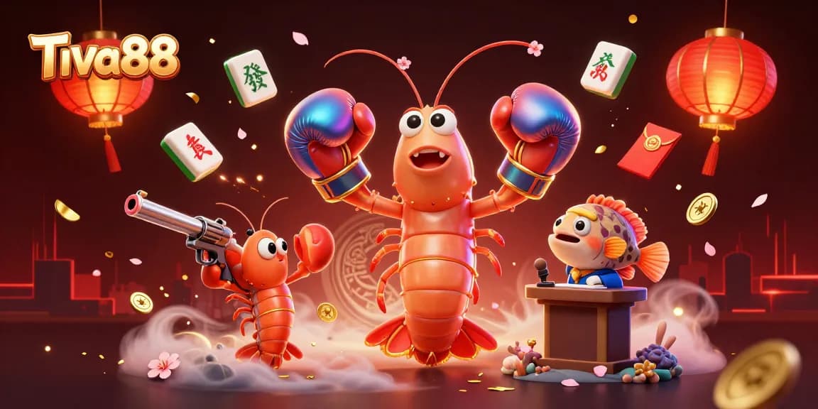 Tiva88 captivates players with an engaging scene featuring gaming elements and vibrant characters in an immersive casino setting.
