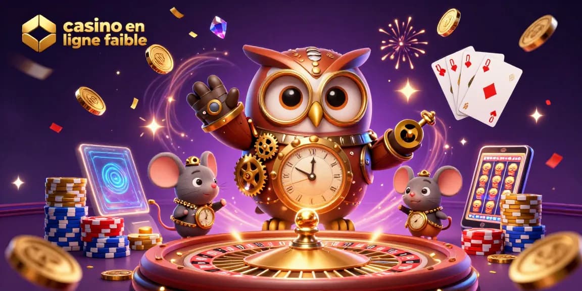 Gagnez avec un casino en ligne fiable en découvrant une illustration 3D dynamique d'un casino futuriste.