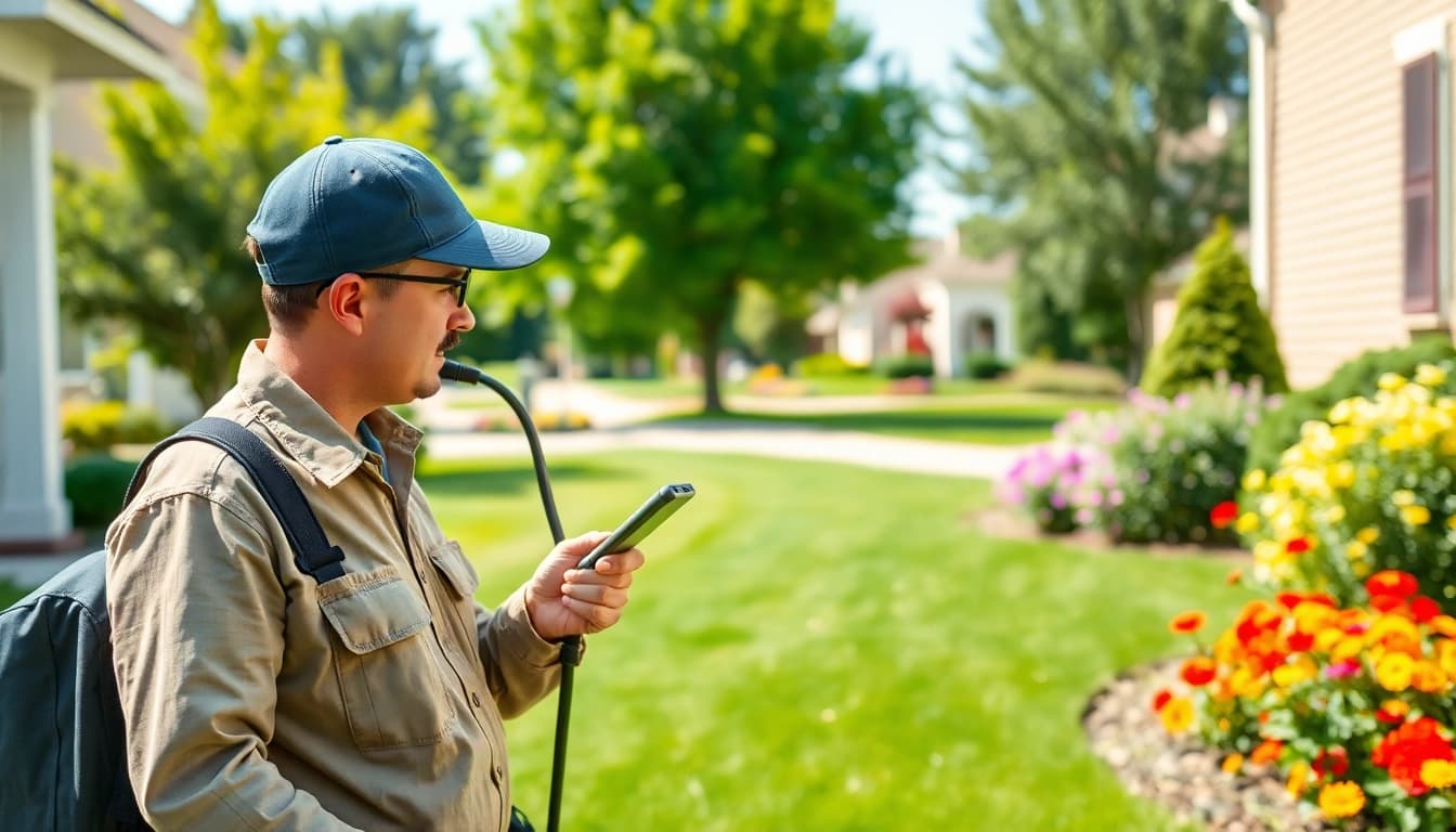 Expert conducting a residential exterminator service to ensure a pest-free home environment.