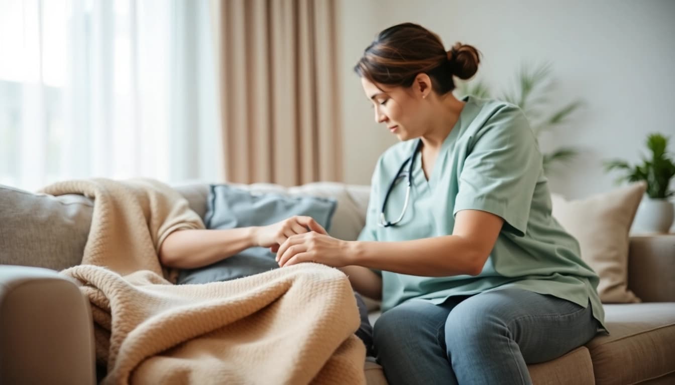 Caring interaction in respite care austin tx, showcasing compassion and support.