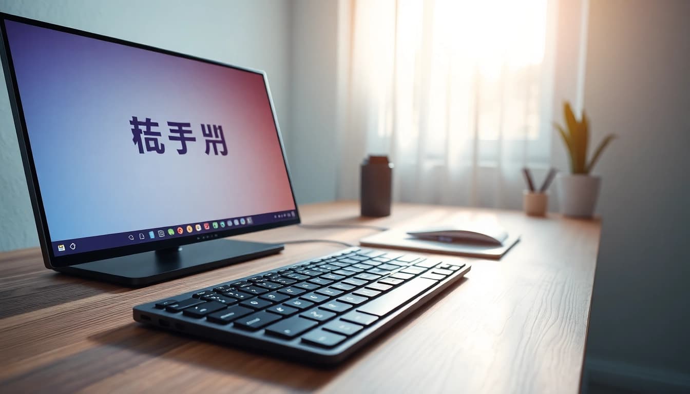 Enhance your typing experience with 搜狗拼音输入法 displayed on a modern keyboard setup.
