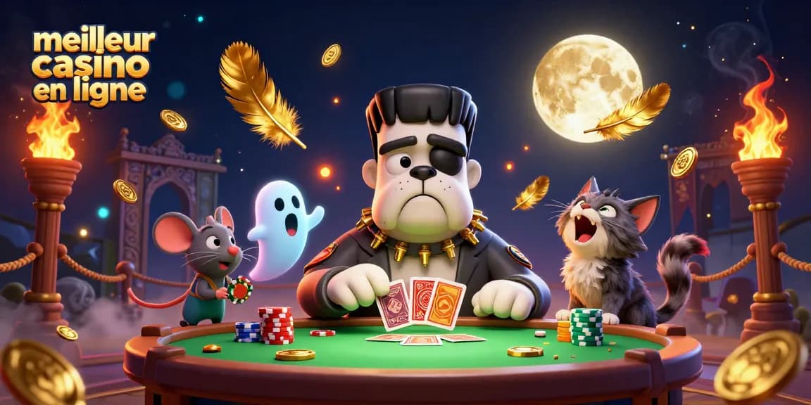 Découvrez les jeux de casino au meilleur casino en ligne avec des personnages animés dans une scène immersive.