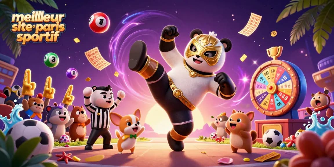 meilleur site de paris sportif : panda professionnel donne un coup de pied dans un contexte de paris sportifs