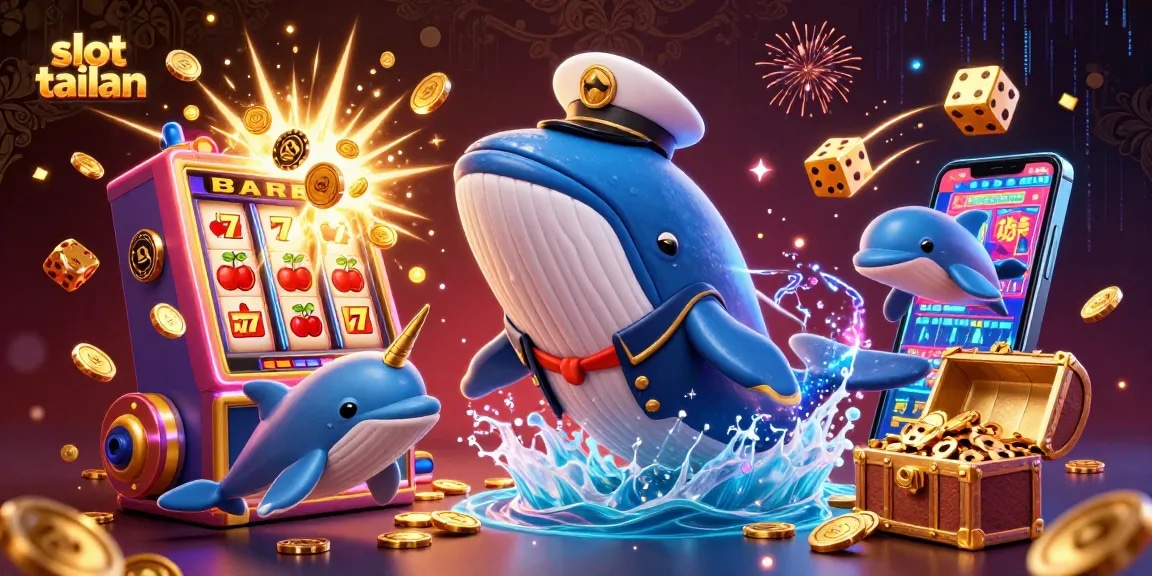 Engage with dynamic slot tailan gameplay illustrated by a vibrant casino scene.