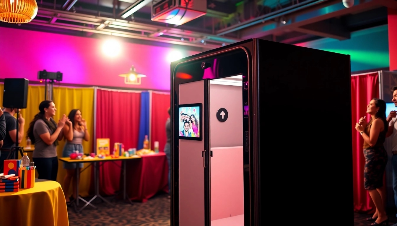 Rent the perfect photo booth rental for unforgettable party experiences with vibrant props and joyful guests.