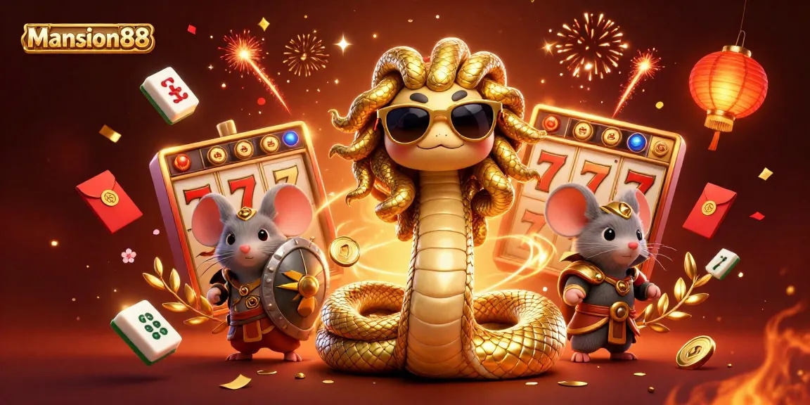Mansion88 offers an engaging online casino experience packed with vibrant games, animated characters, and colorful decorations.