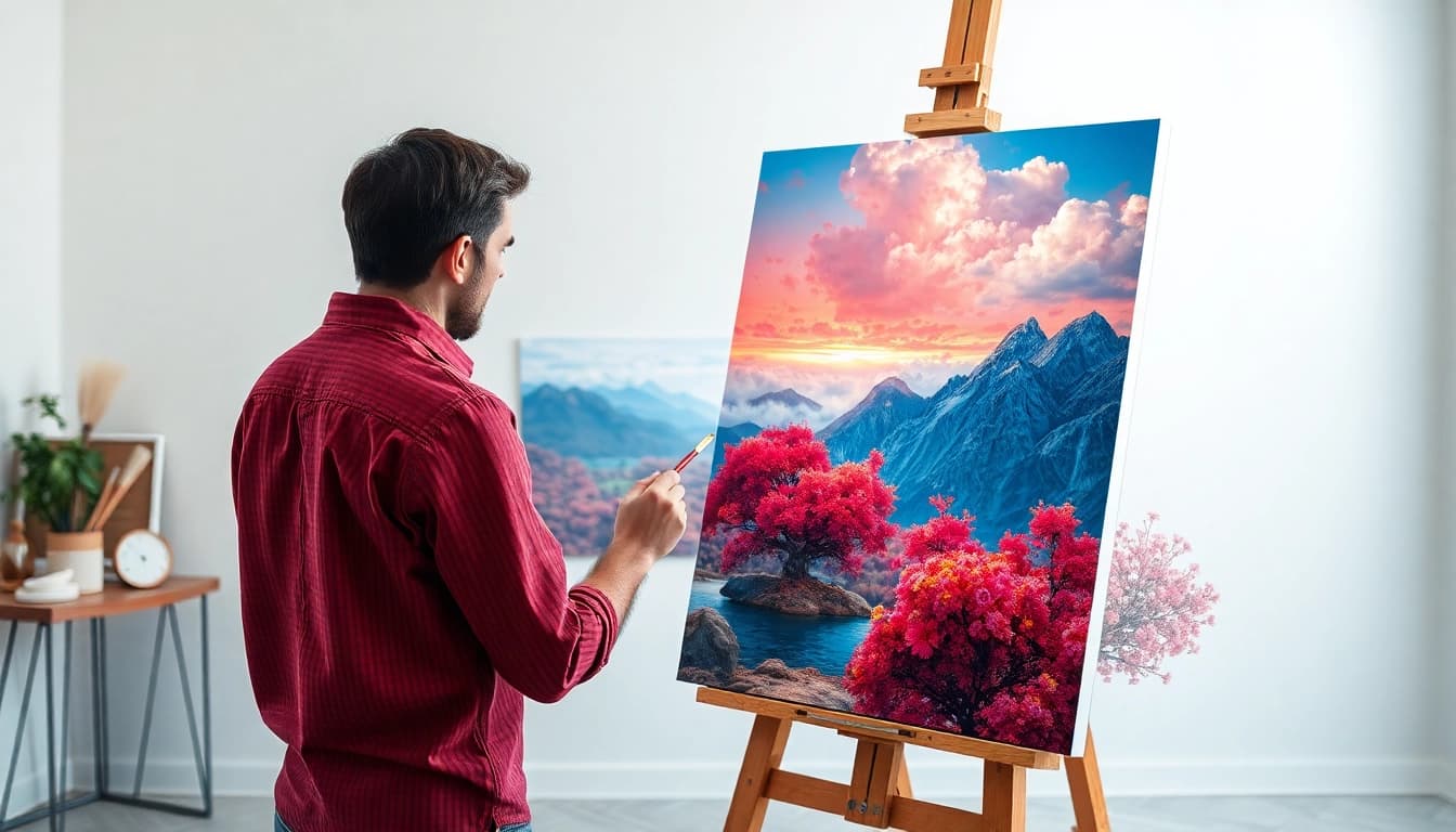 Generate stunning visuals using the image to image process by skilled artists.