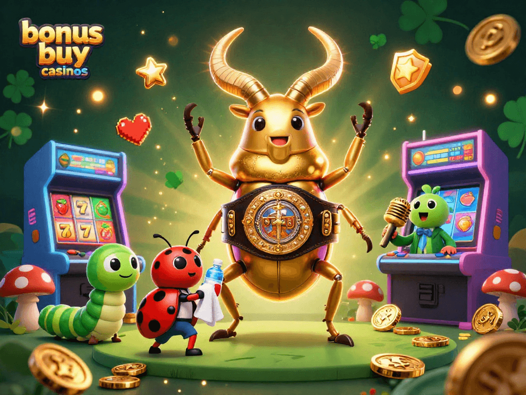 Experience the excitement of bonus buy casinos with engaging characters and vibrant gaming elements.