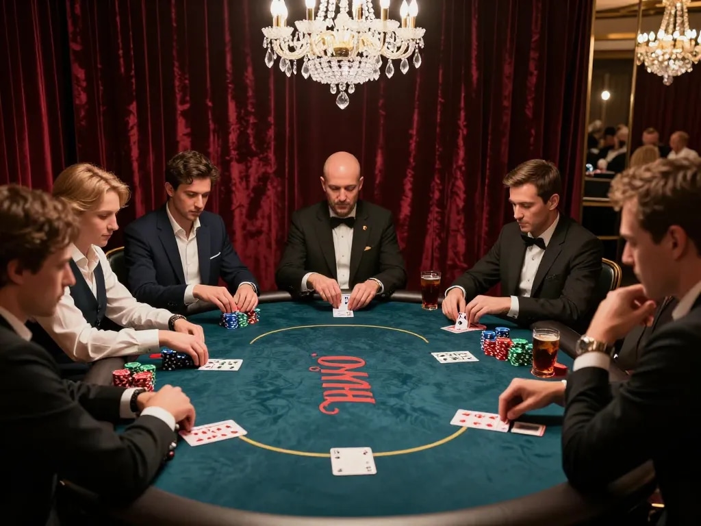 Experience high-stakes poker at vipwin with players engaged in intense gameplay and exquisite atmosphere.