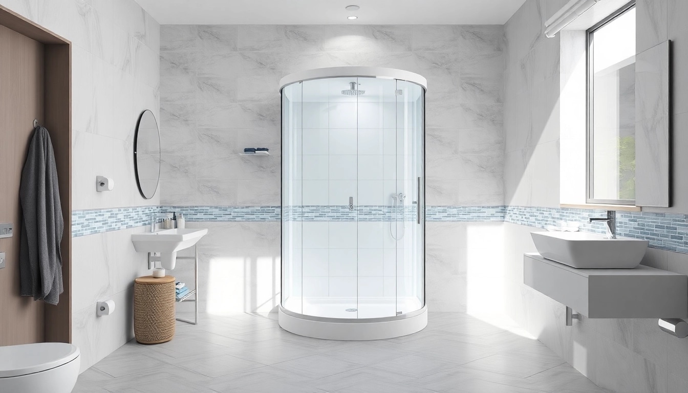 Erleben Sie die Eleganz der sonni Duschkabine in einem modernen Badezimmer-Design.