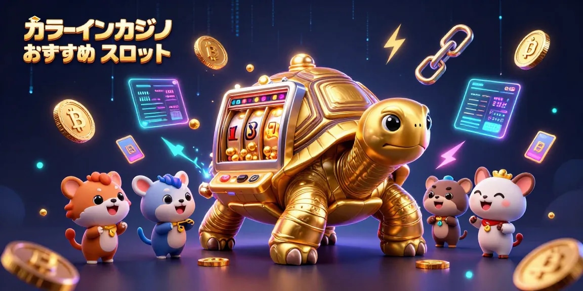 オンラインカジノ おすすめ スロットのスロットマシンで遊ぶ小動物たちを描いたイラスト