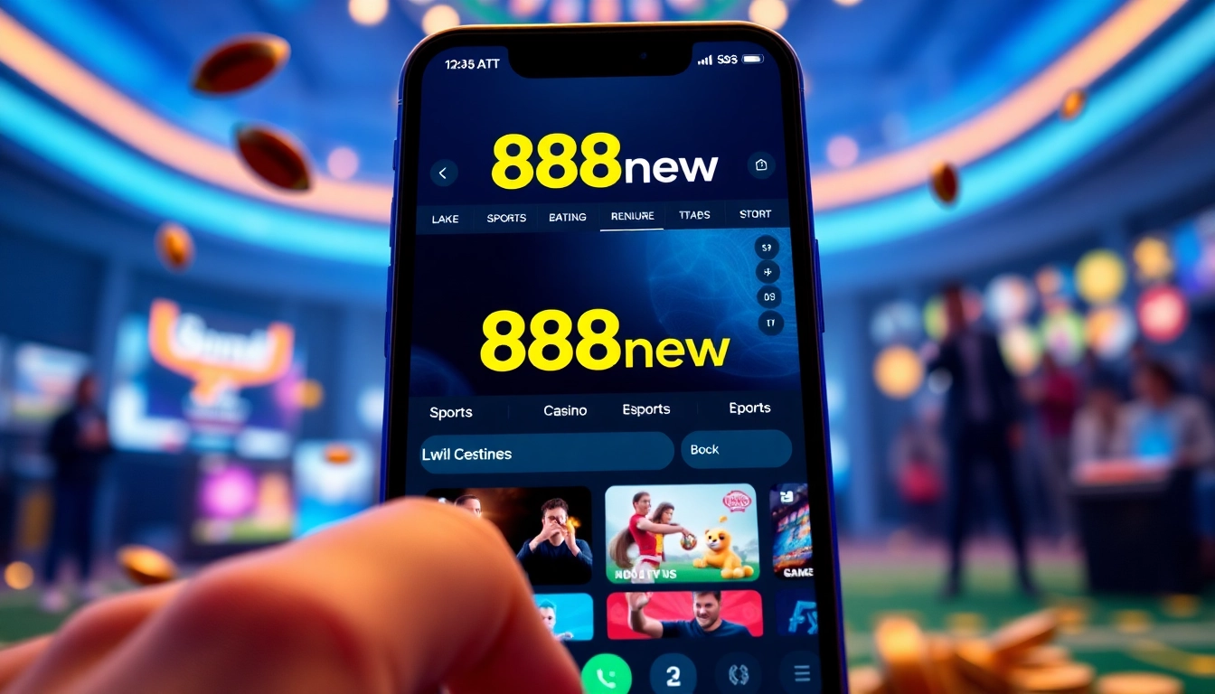 Experience the thrilling gaming world of 888new through a modern platform showcasing online betting.