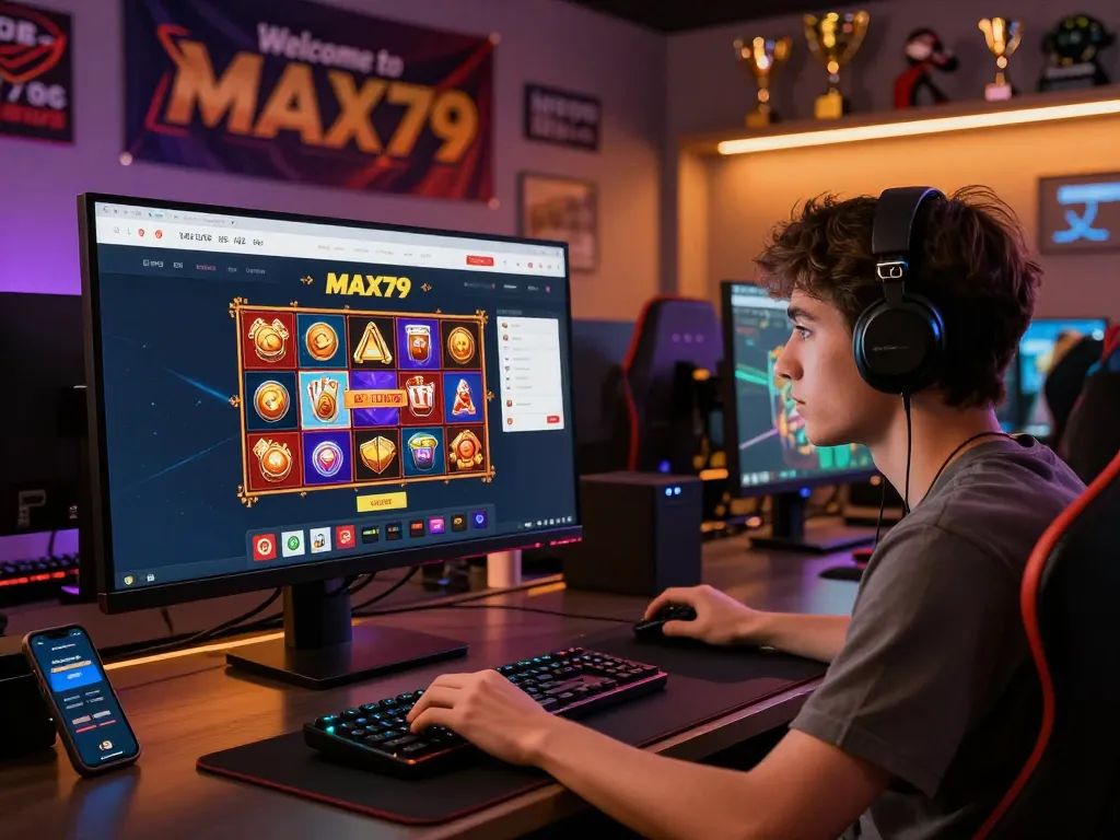 MAX79 online gambling platform showcasing vibrant gaming interface and user engagement