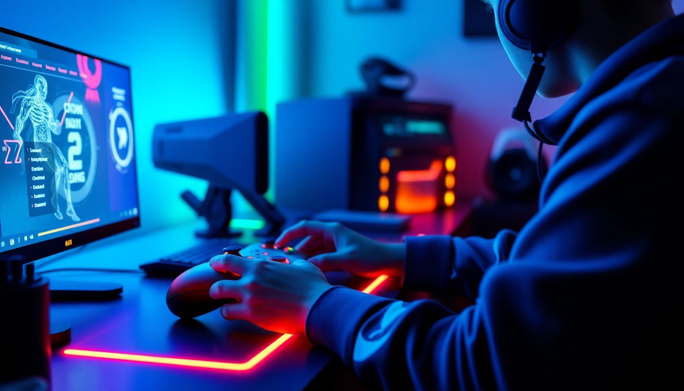 Experience intensive gameplay with a Cronus zen controller setup showcasing dynamic RGB lighting and competitive gaming focus.