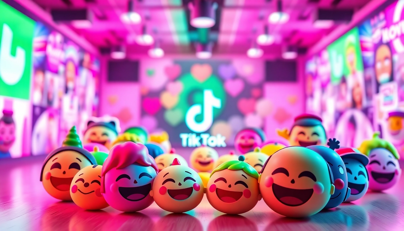 Engaging display of tiktok emojis designed for creative expression online.