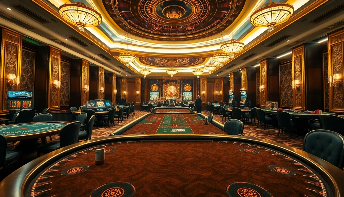 Menggambarkan pengalaman bermain di luxury333 dengan suasana kasino mewah dan elegan.
