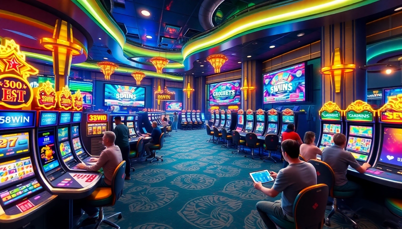 Experience the excitement of 58win with vibrant casino games and engaging sports betting elements.