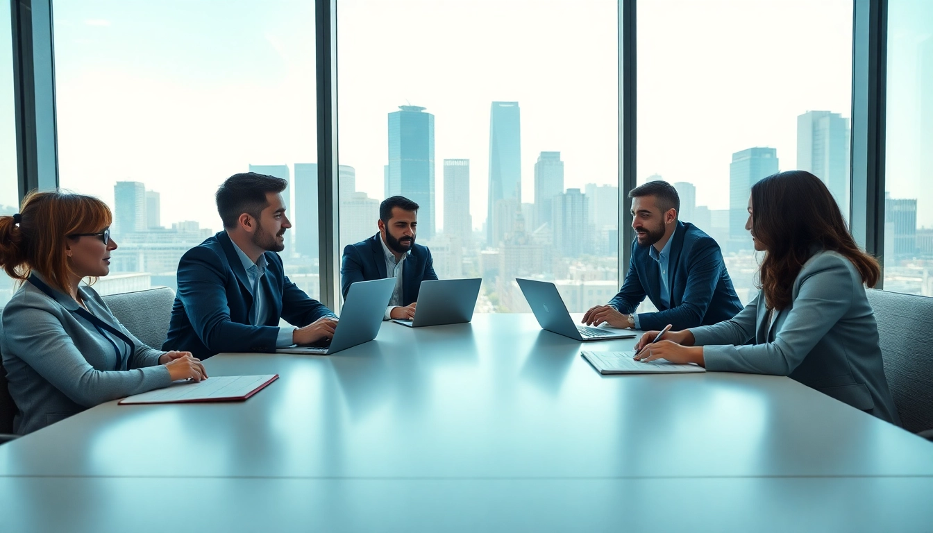 Legacy bridge financial group advisors strategizing in a modern office setting.
