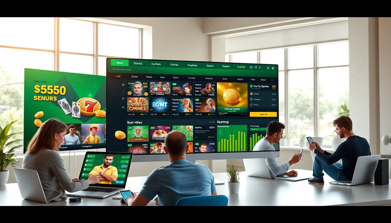 Modern online betting platform interface showcasing games and promotions at 559X.