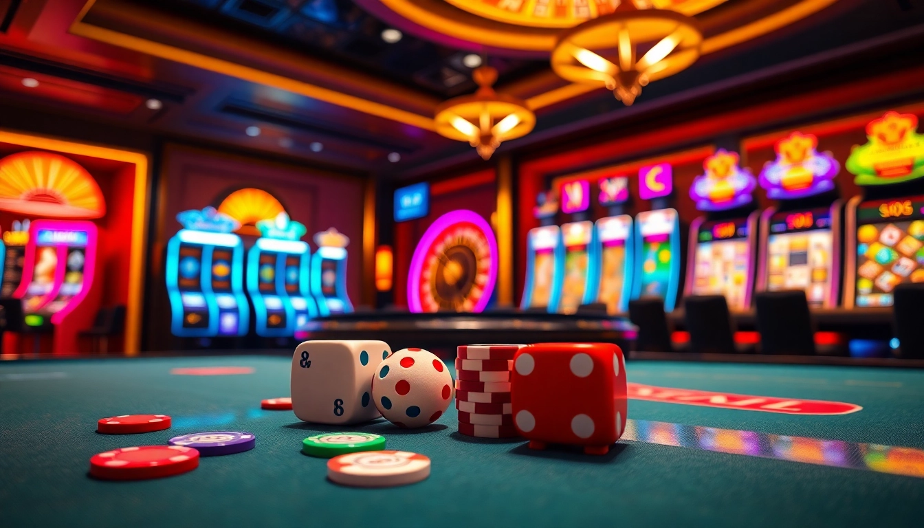 Experience the excitement of Nhà Cái S8 in a vibrant casino setting filled with action.