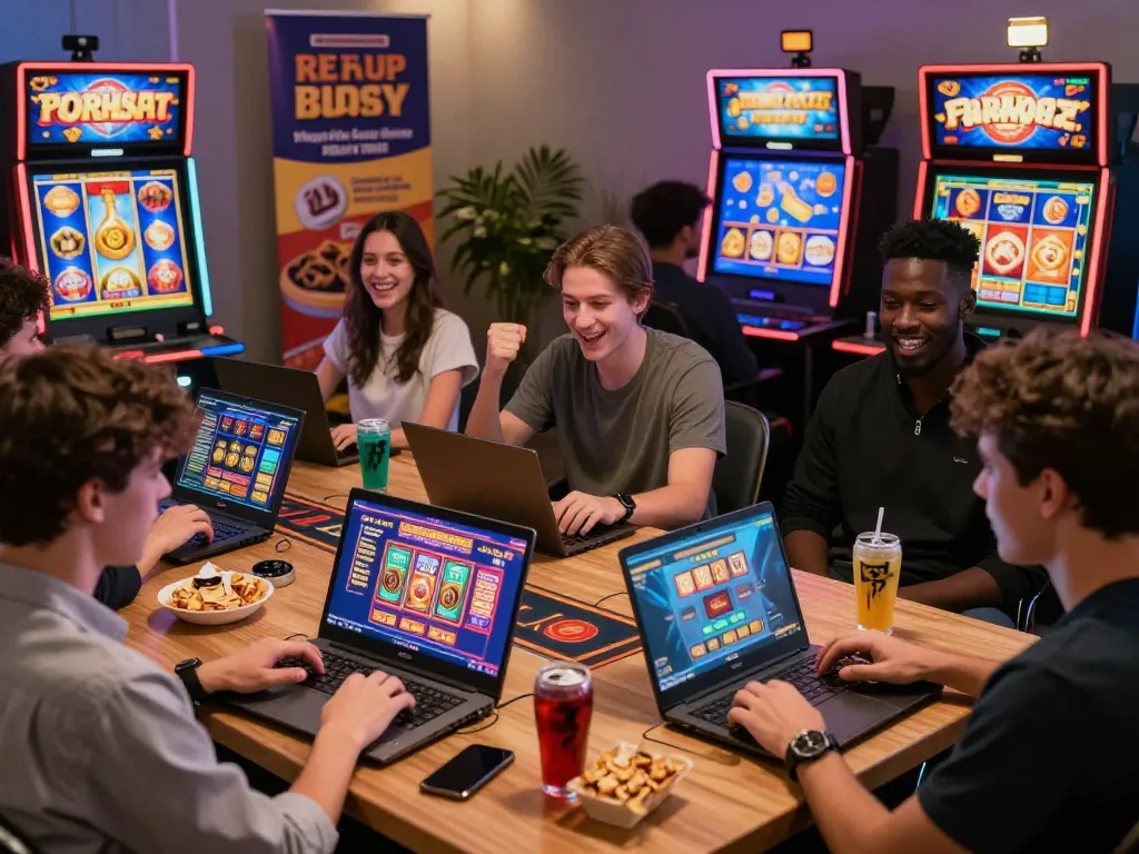 Exciting online gaming scene at www.mantra88.com with diverse players enjoying casino games and promotions.