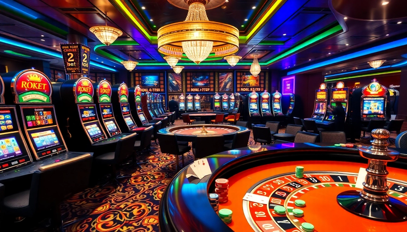 Experience the thrill of winning big at 28bet with vibrant gaming tables and luxurious atmosphere.