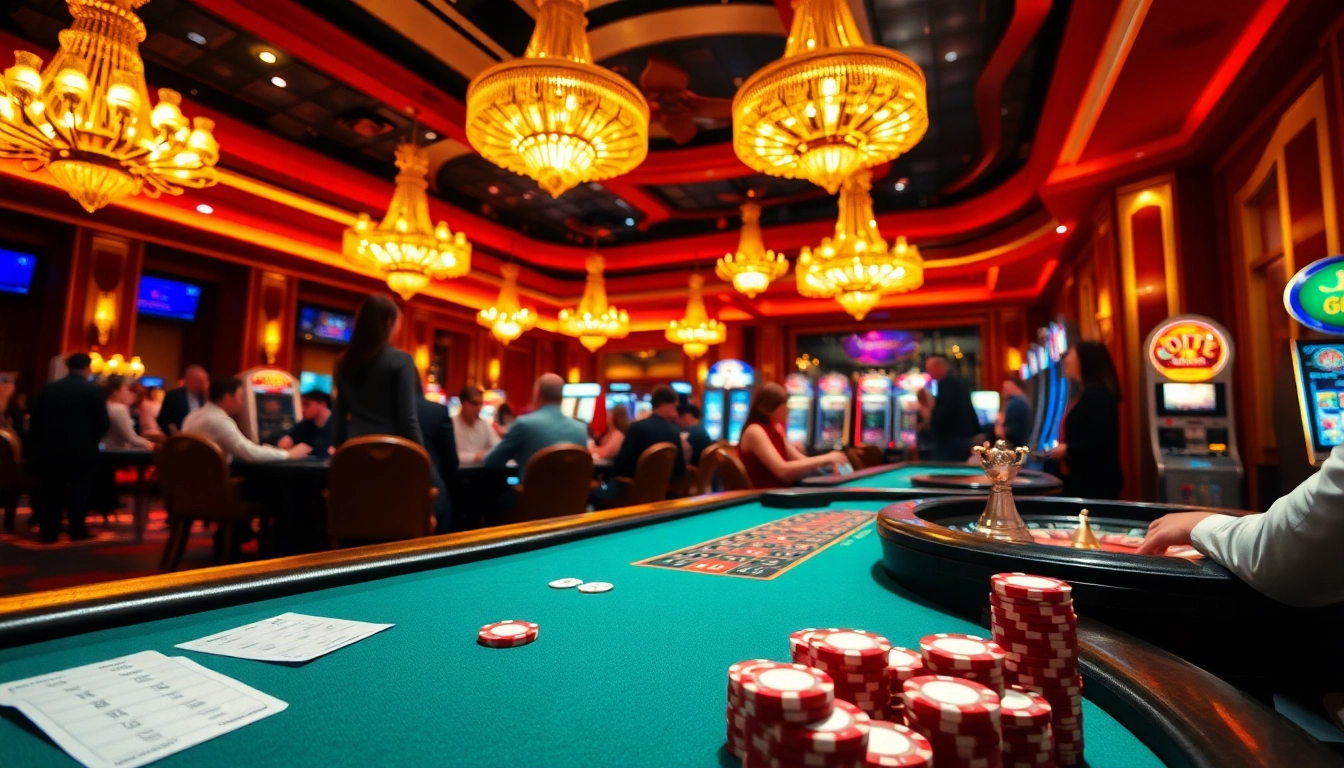 Experience the thrill of MM88 with vibrant casino visuals featuring roulette and poker.