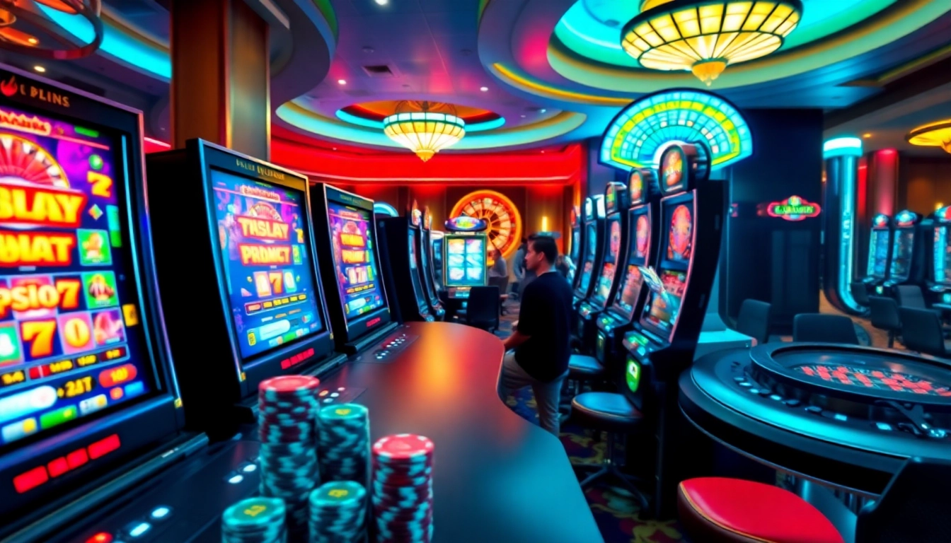Experience thrilling gameplay with slot pragmatic play in a vibrant casino atmosphere.