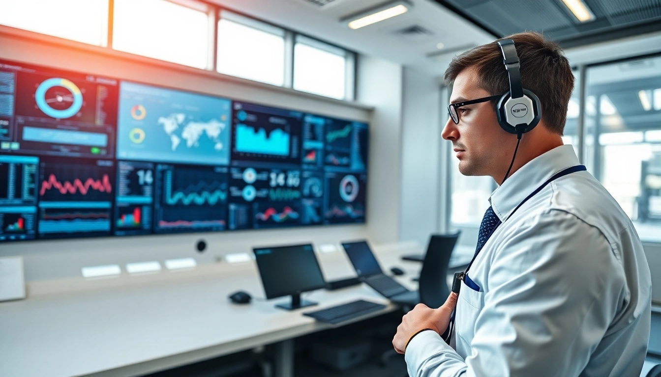 Analyzing advanced ows rail systems in a high-tech control room.