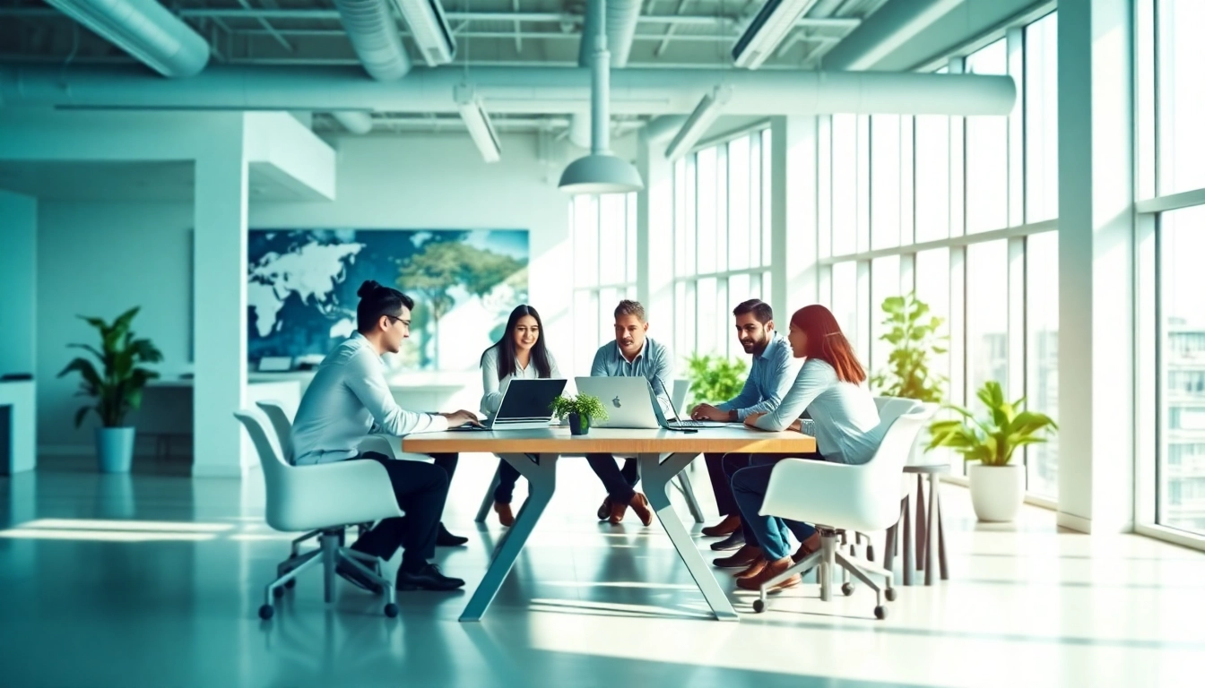 Webdesign-Agentur zeigt kreatives Team bei der Planung innovativer Websites.