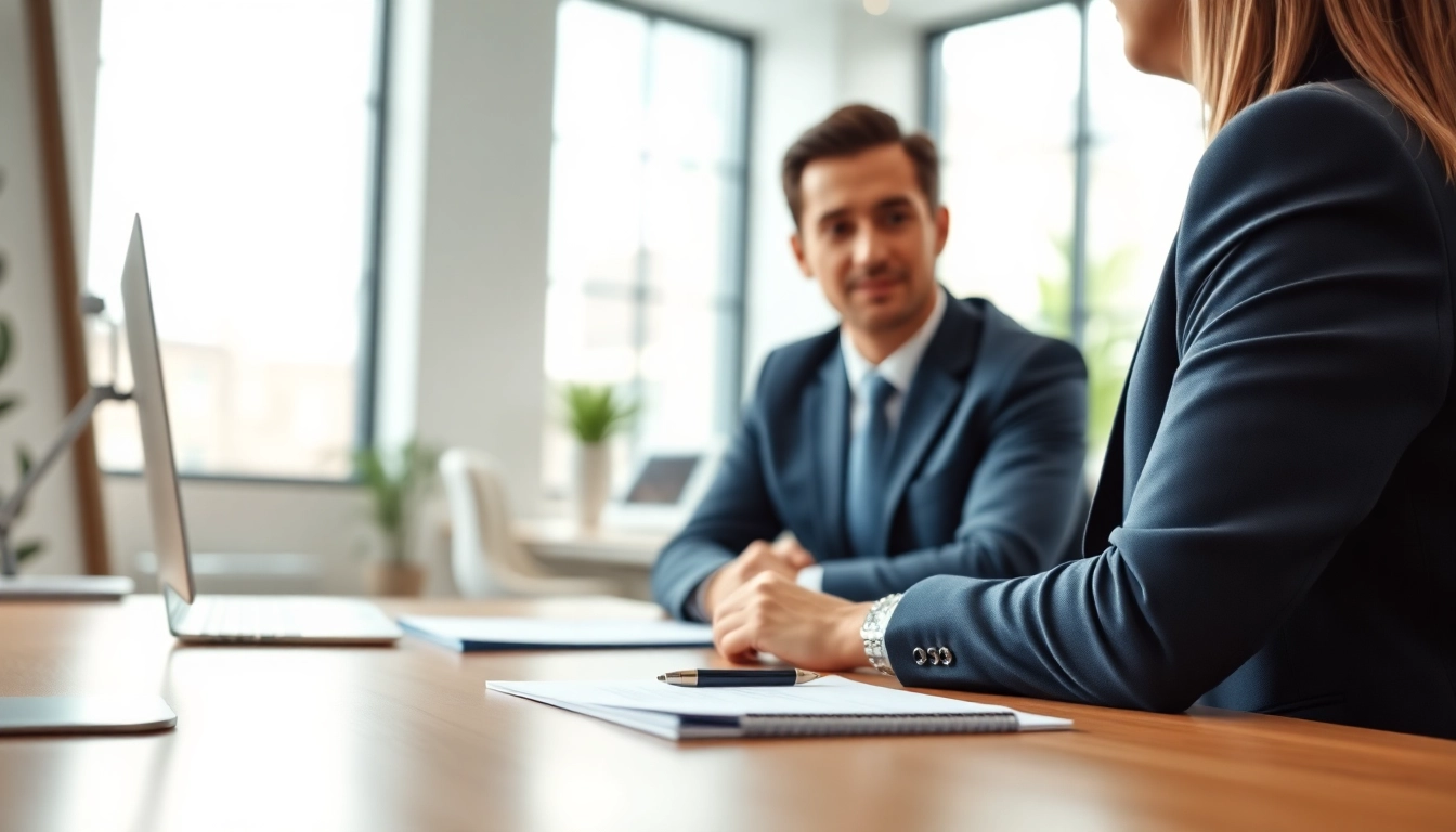 Virginia Immigration Lawyer providing personalized legal guidance in a bright office setting.