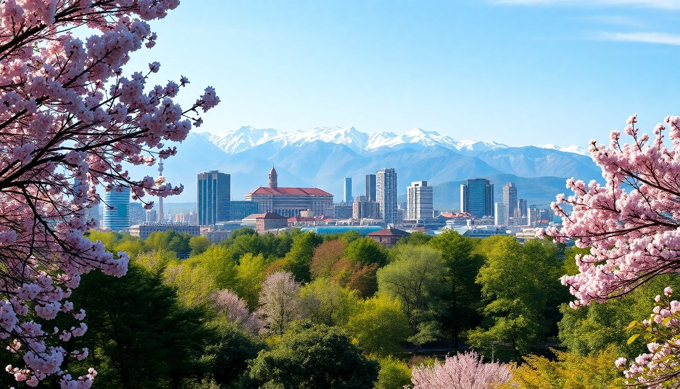 Experience the beauty of Almaty, Kazakhstan, showcasing its vibrant skyline and stunning mountains at https://albmaftoh.com.