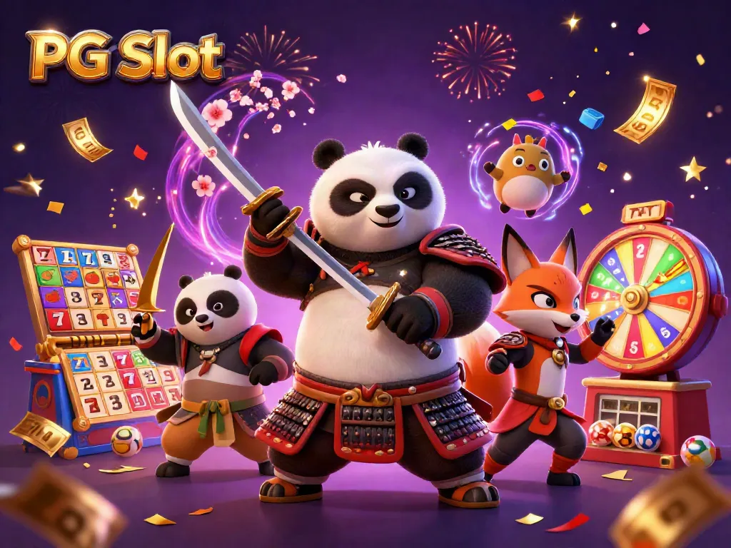 เล่น PG Slot สนุกสนานกับซามูไรแพนด้าและนินจาในคาสิโน