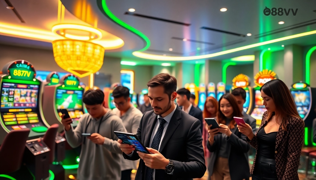 88vv online gambling platform with modern design and diverse players.