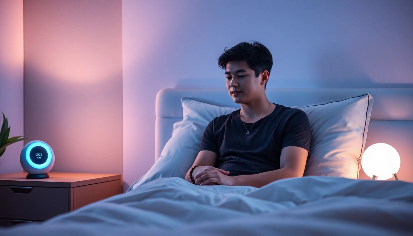 ai sex interaction in a futuristic bedroom with advanced AI technology
